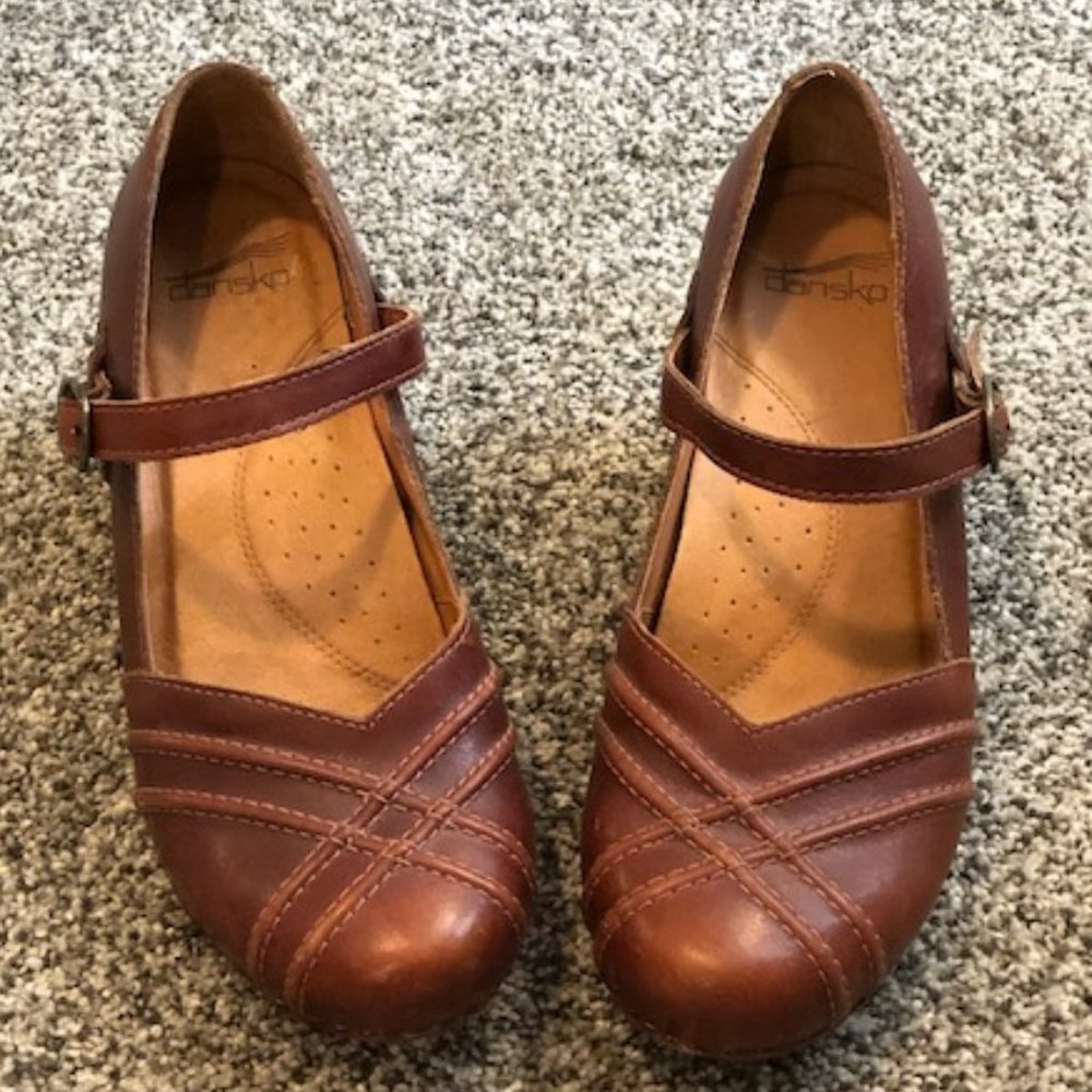 Leather Dansko Mary Jane Clogs